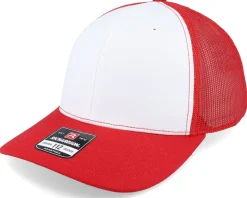 112 Alternate White/Red Trucker - Richardson