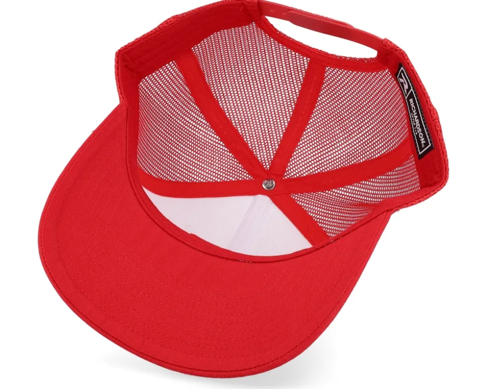 112 Alternate White/Red Trucker - Richardson