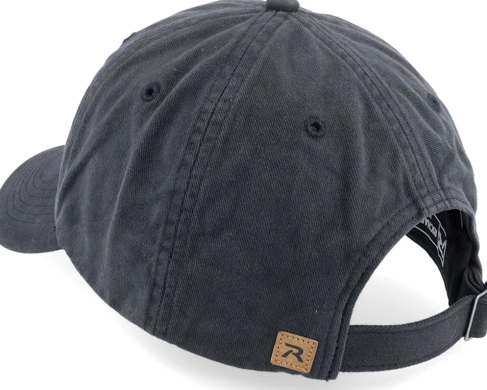 380 Black Garment Washed/Dyed Chino Dad Cap - Richardson