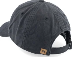 380 Black Garment Washed/Dyed Chino Dad Cap - Richardson