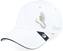 2 Blessed 2 B Stressed Track Caps White Dad Cap - Goorin Bros.