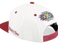 30 Champs Off White/Red Snapback - Mitchell & Ness