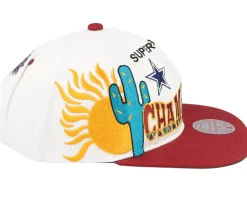 30 Champs Off White/Red Snapback - Mitchell & Ness