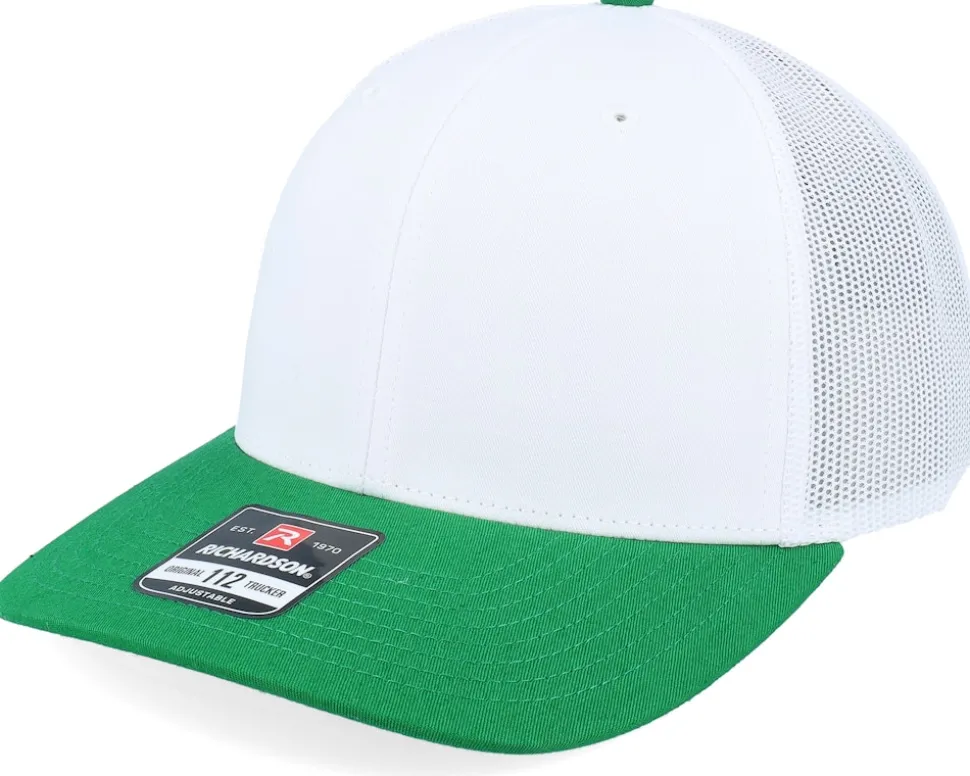 112 Combination White/Kelly Trucker - Richardson