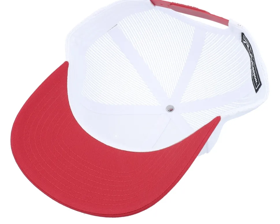 112 Combination White/Red Trucker - Richardson