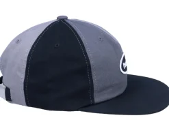 99 Logo 6 Panel Hat Black Strapback - HUF
