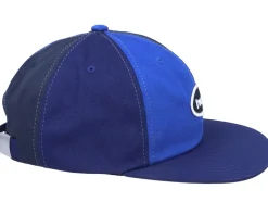99 Logo 6 Panel Hat Navy Strapback - HUF