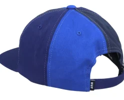 99 Logo 6 Panel Hat Navy Strapback - HUF