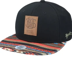6 Panel Aztec Black Snapback - Djinns