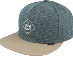 6 Panel Cap Cottoncheck Light Olive Snapback - Djinns