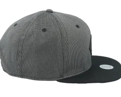 6 Panel Cap Skynylon-Black Snapback - Djinns