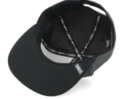 6 Panel Cap Skynylon-Black Snapback - Djinns