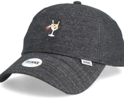 6 Panel Curved Jersey Girl Black Adjustable - Djinns