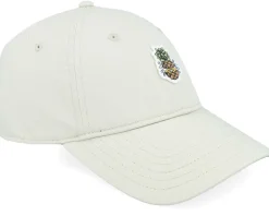 6 Panel Curved Visor Pinapple Sand Dad Cap - Coastal