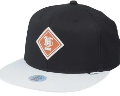 6 Panel Snapback P-Seersucker Black Snapback - Djinns