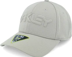 6 Panel Stretch Hat Embossed Boulder Green Flexfit - Oakley