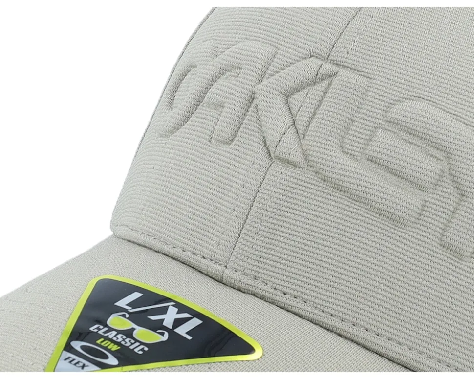 6 Panel Stretch Hat Embossed Boulder Green Flexfit - Oakley