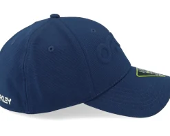 6 Panel Stretch Hat Embossed Team Navy Flexfit - Oakley