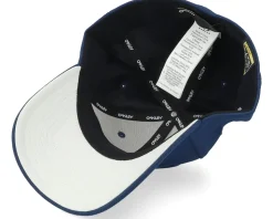 6 Panel Stretch Hat Embossed Team Navy Flexfit - Oakley