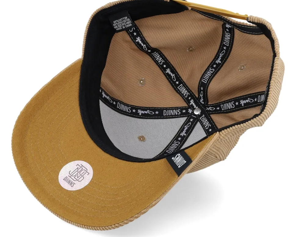 6 Panel Truefit Cap Cordfelt Wheat Adjustable - Djinns