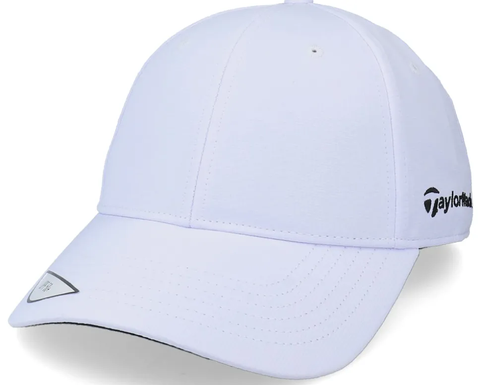 18 Perf Front Hit Struct Mens White Adjustable - Taylor Made
