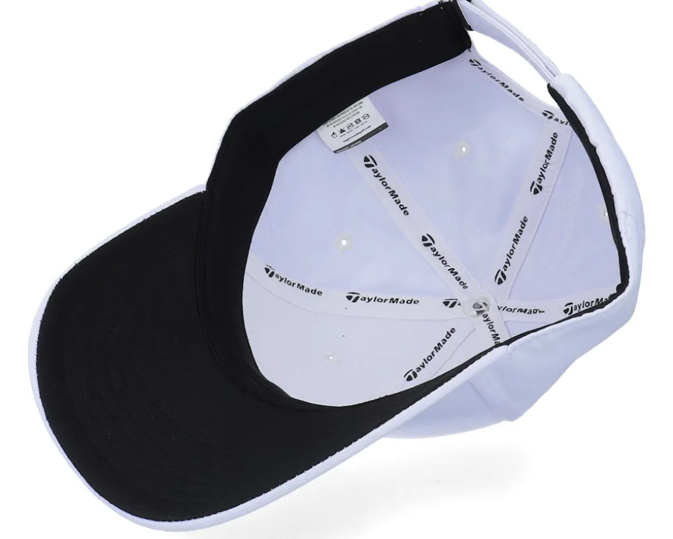 18 Perf Front Hit Struct Mens White Adjustable - Taylor Made
