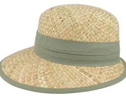 100% Seagras Cap Natural/Khaki Cloche - Seeberger