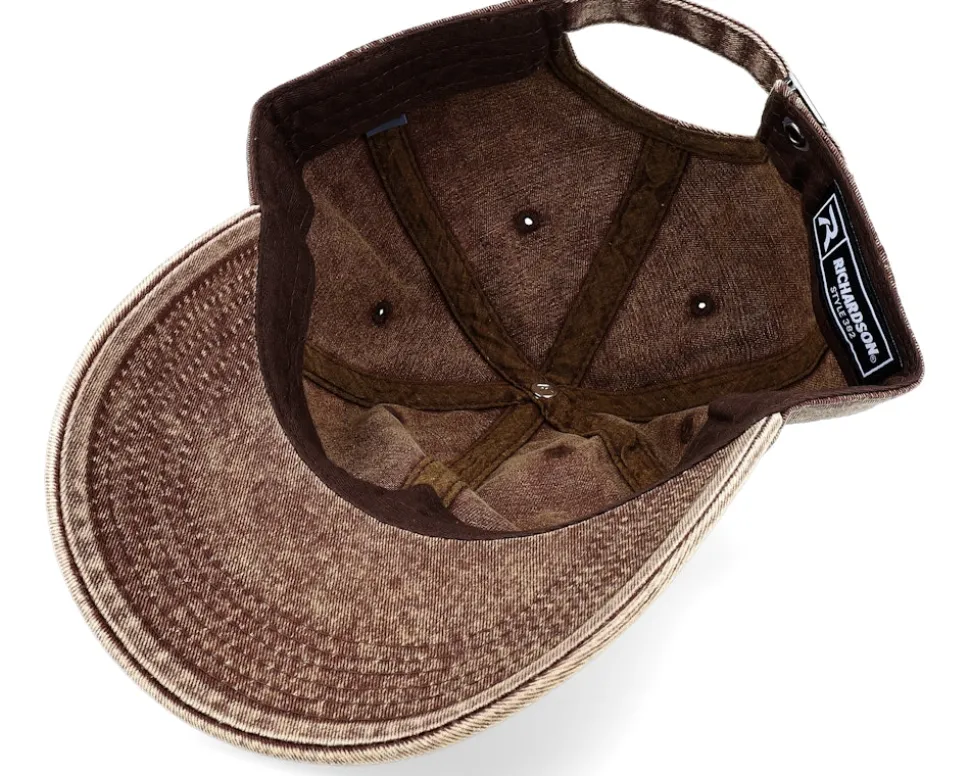 382 Snow Washed Brown Dad Cap - Richardson