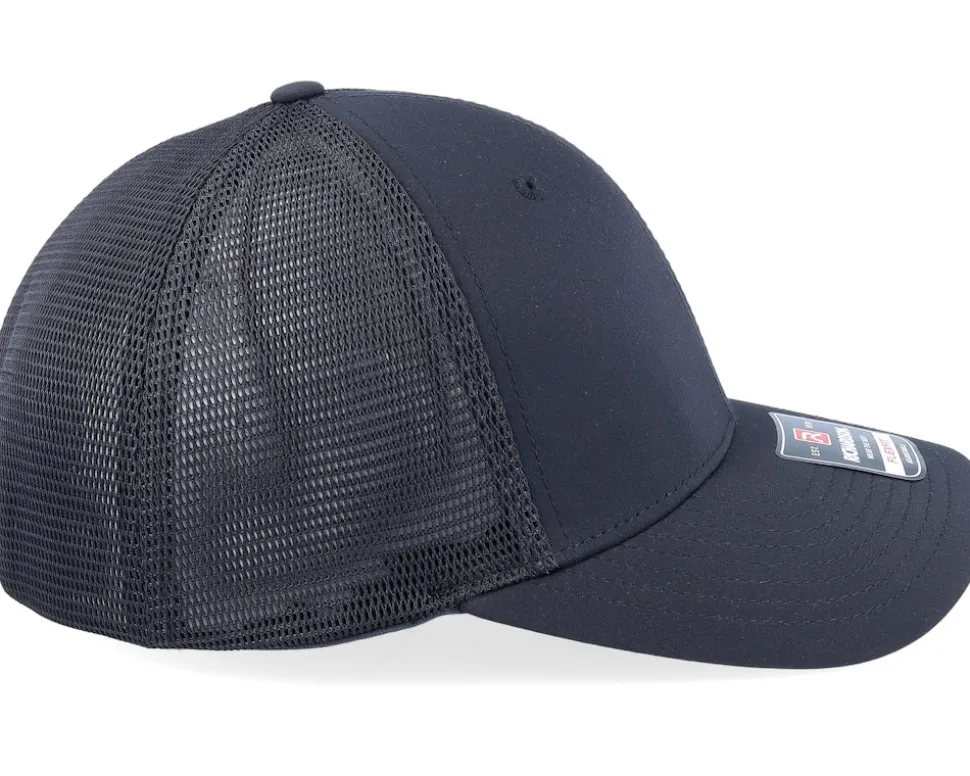 173 Solid Black R-flex Trucker - Richardson