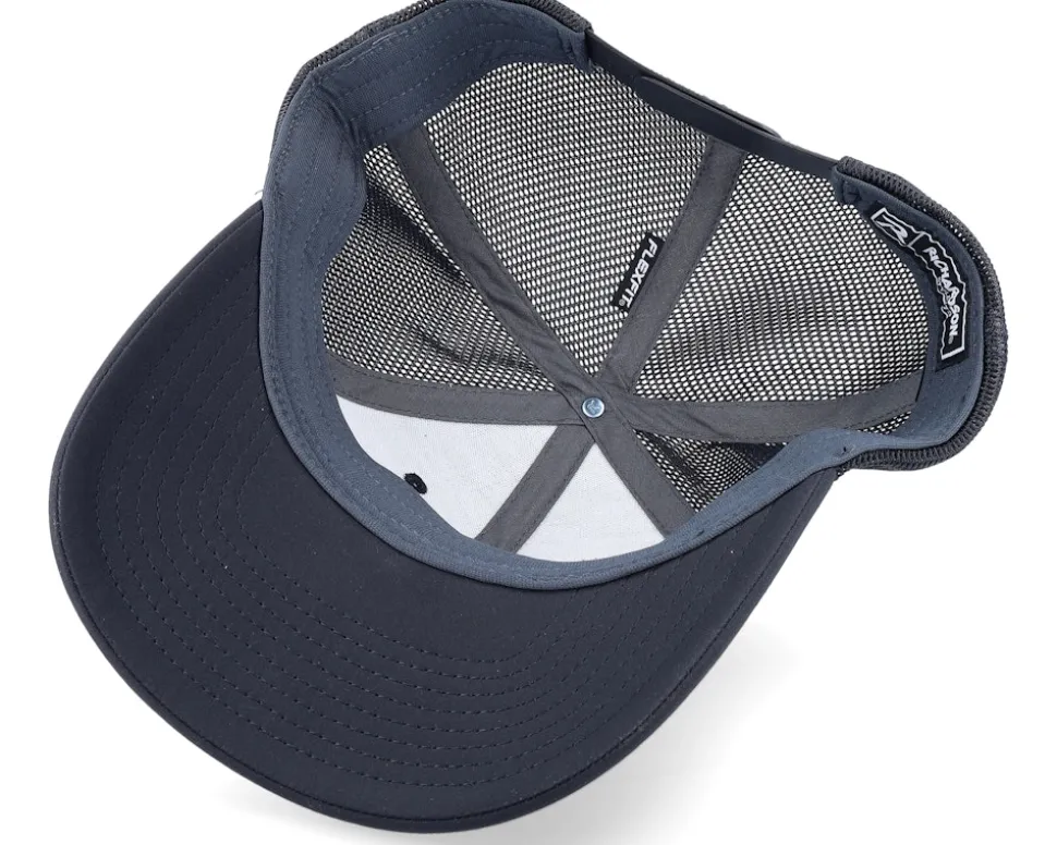 173 Solid Black R-flex Trucker - Richardson