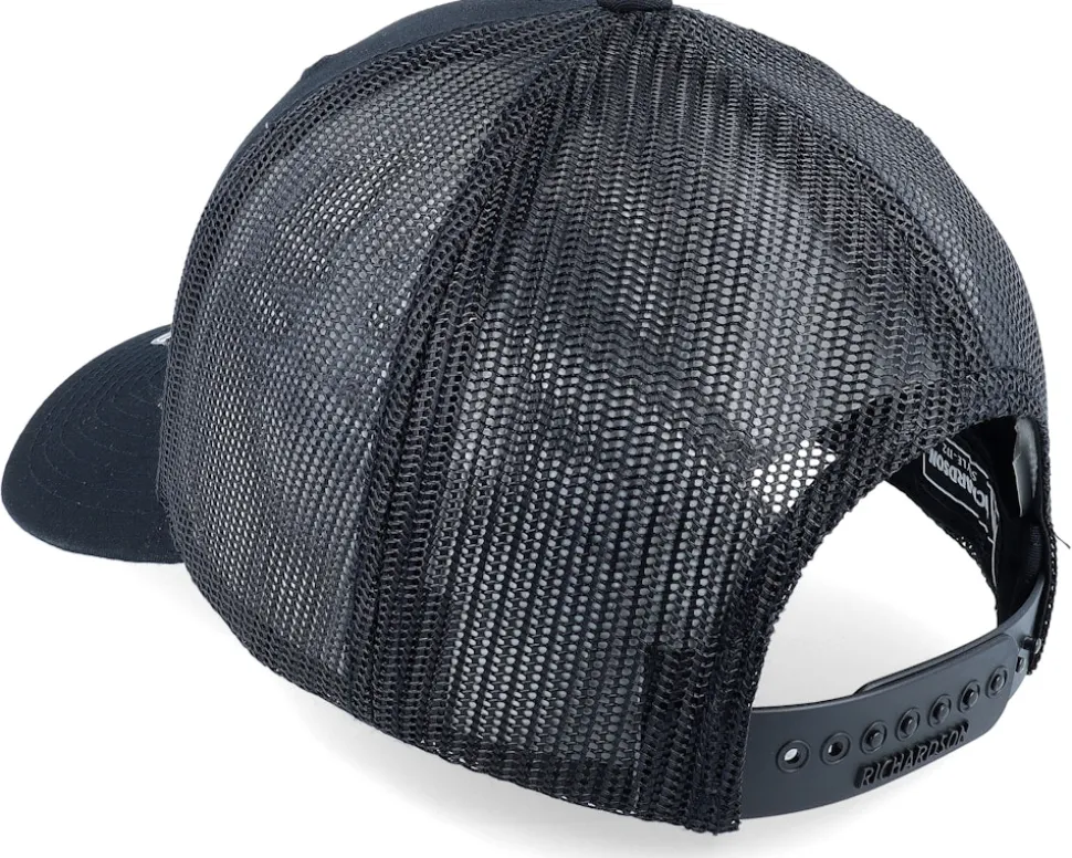 112 Solid Black Trucker - Richardson