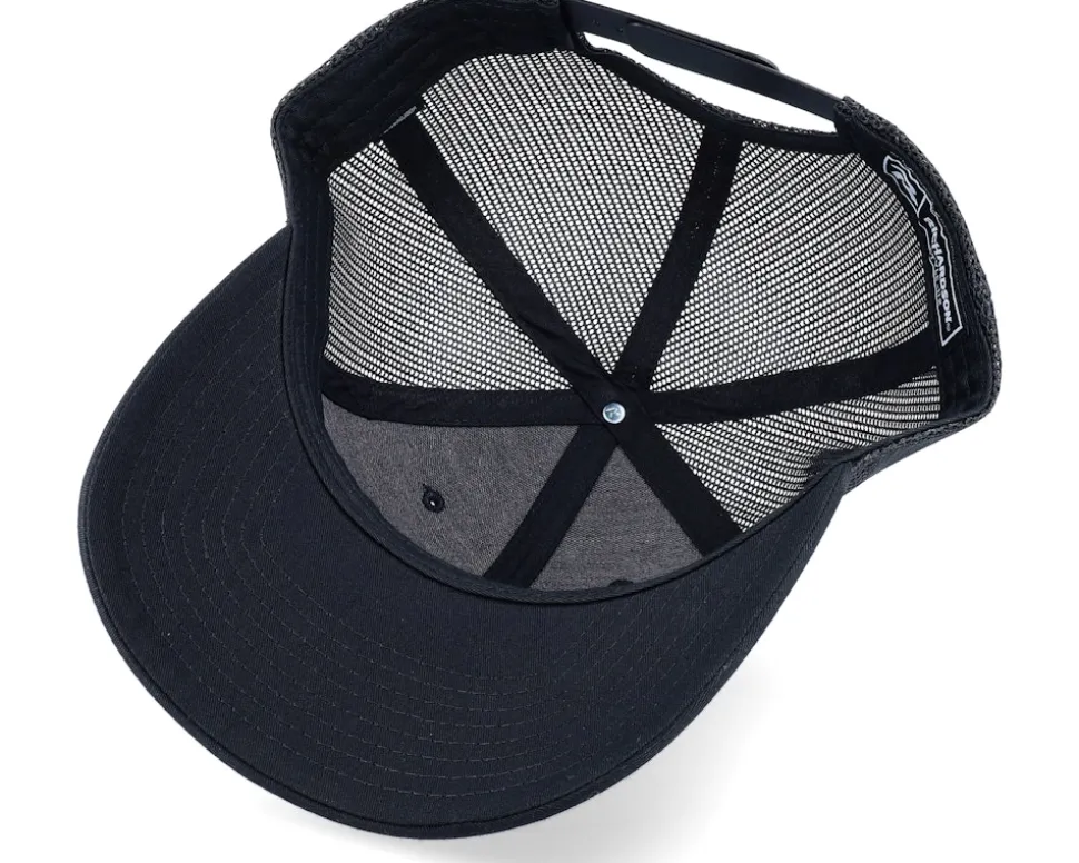 112 Solid Black Trucker - Richardson