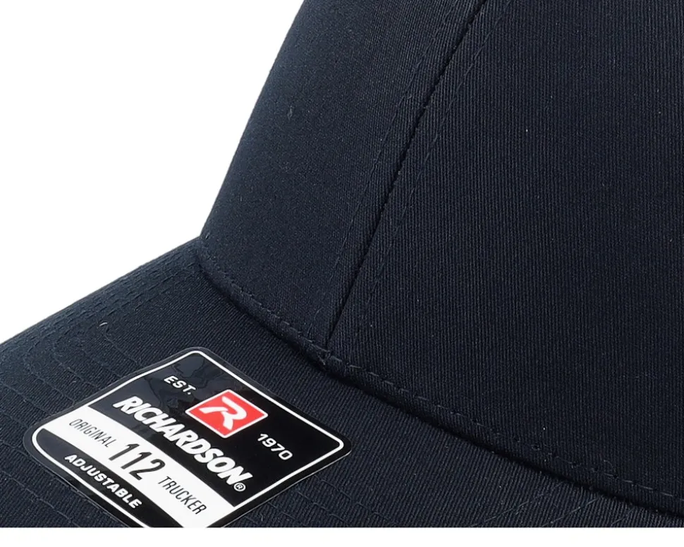 112 Solid Black Trucker - Richardson