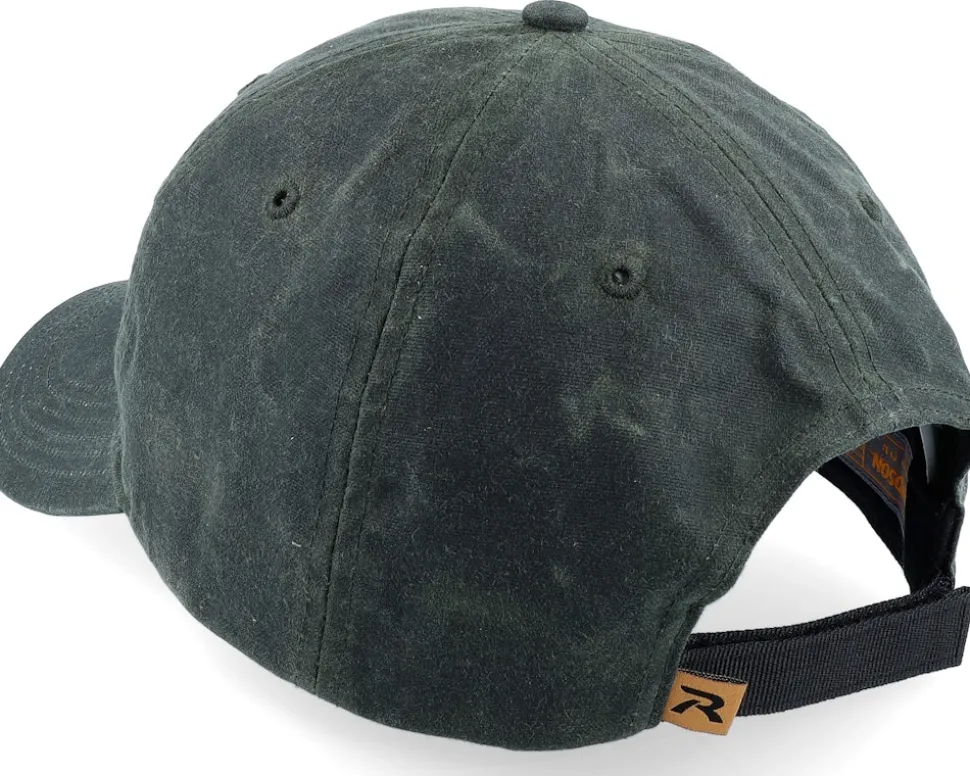 435 Solid Dark Olive Waxed Dad Cap - Richardson