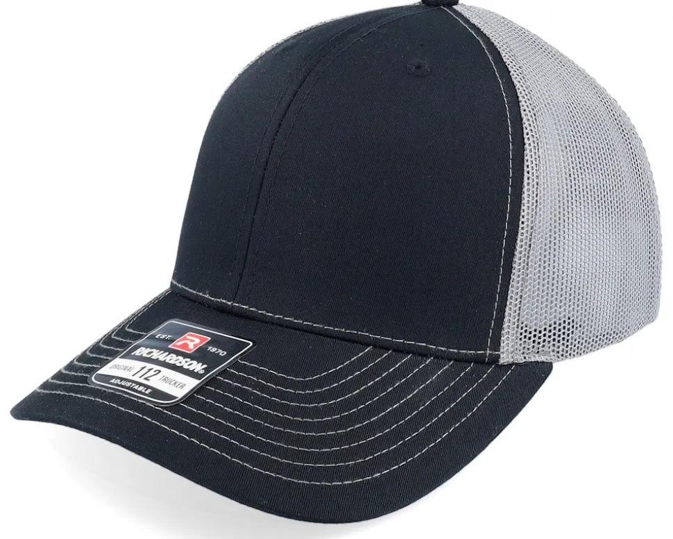 112 Split Black/Charcoal Trucker - Richardson