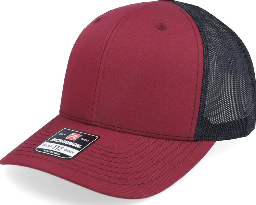 112 Split Cardinal/Black Trucker - Richardson