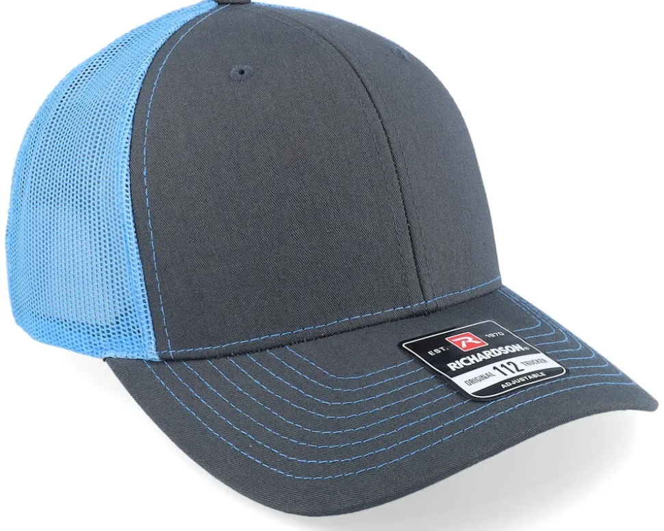 112 Split Charcoal/Columbia Blue Trucker - Richardson