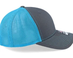 112 Split Charcoal/Neon Blue Trucker - Richardson