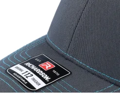 112 Split Charcoal/Neon Blue Trucker - Richardson