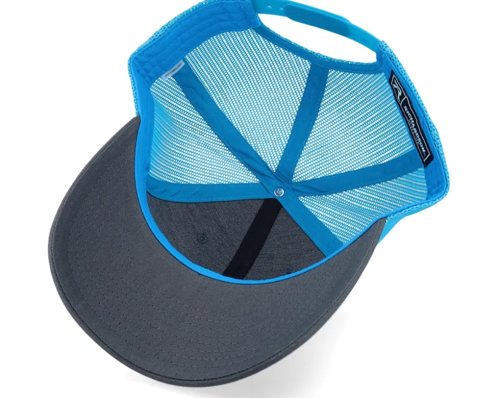 112 Split Charcoal/Neon Blue Trucker - Richardson