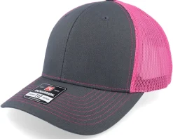 112 Split Charcoal/Neon Pink Trucker - Richardson