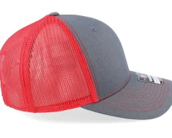 112 Split Charcoal/Red Trucker - Richardson