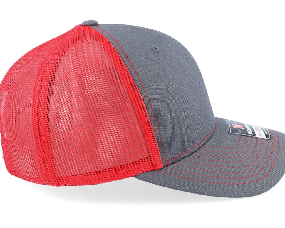 112 Split Charcoal/Red Trucker - Richardson