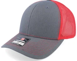 112 Split Charcoal/Red Trucker - Richardson