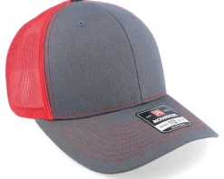 112 Split Charcoal/Red Trucker - Richardson