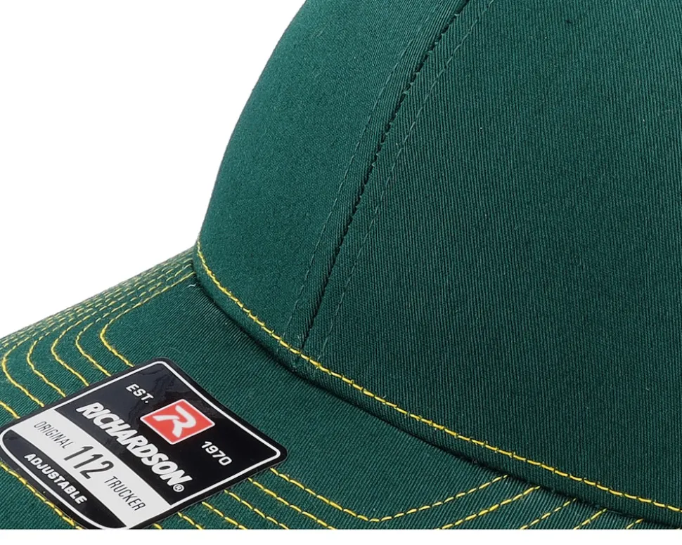 112 Split Dark Green/Gold Trucker - Richardson