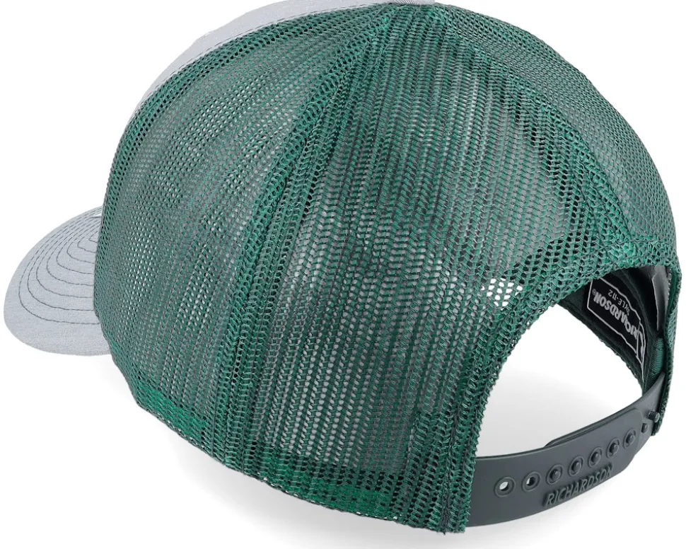 112 Split Heather Grey/Dark Green Trucker - Richardson