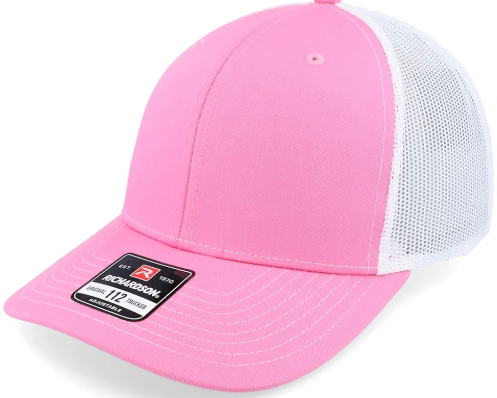 112 Split Hot Pink/White Trucker - Richardson