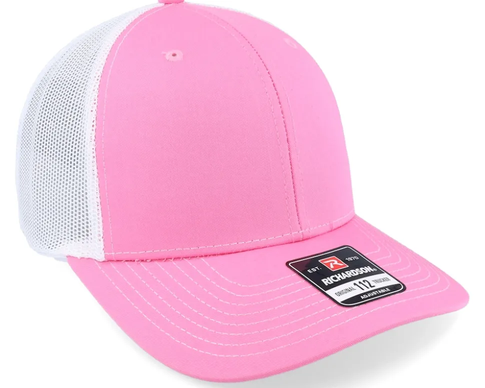 112 Split Hot Pink/White Trucker - Richardson