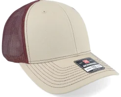 112 Split Khaki/Burgundy Trucker - Richardson